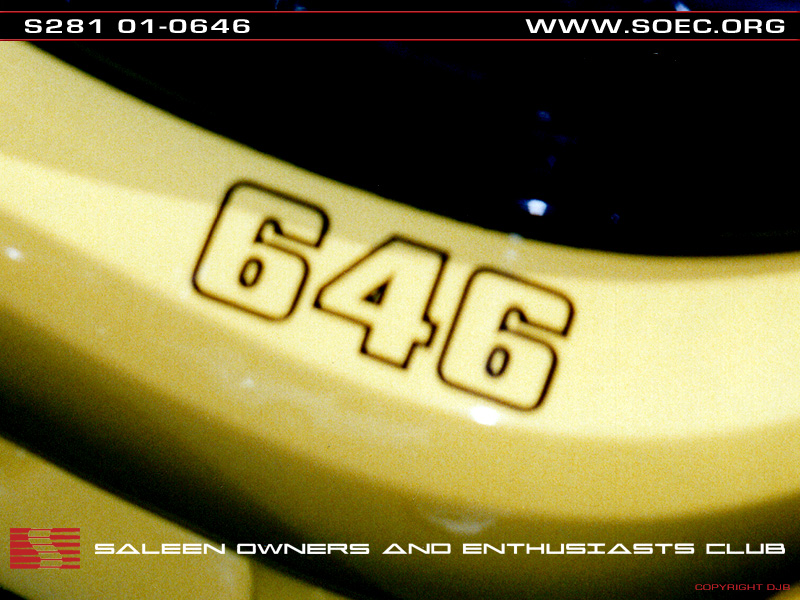 Bumper number placement The Saleen Forums at