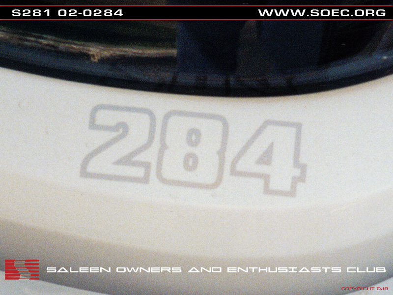 Bumper number placement The Saleen Forums at